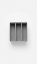 Felt desk organizer tray in mist gray