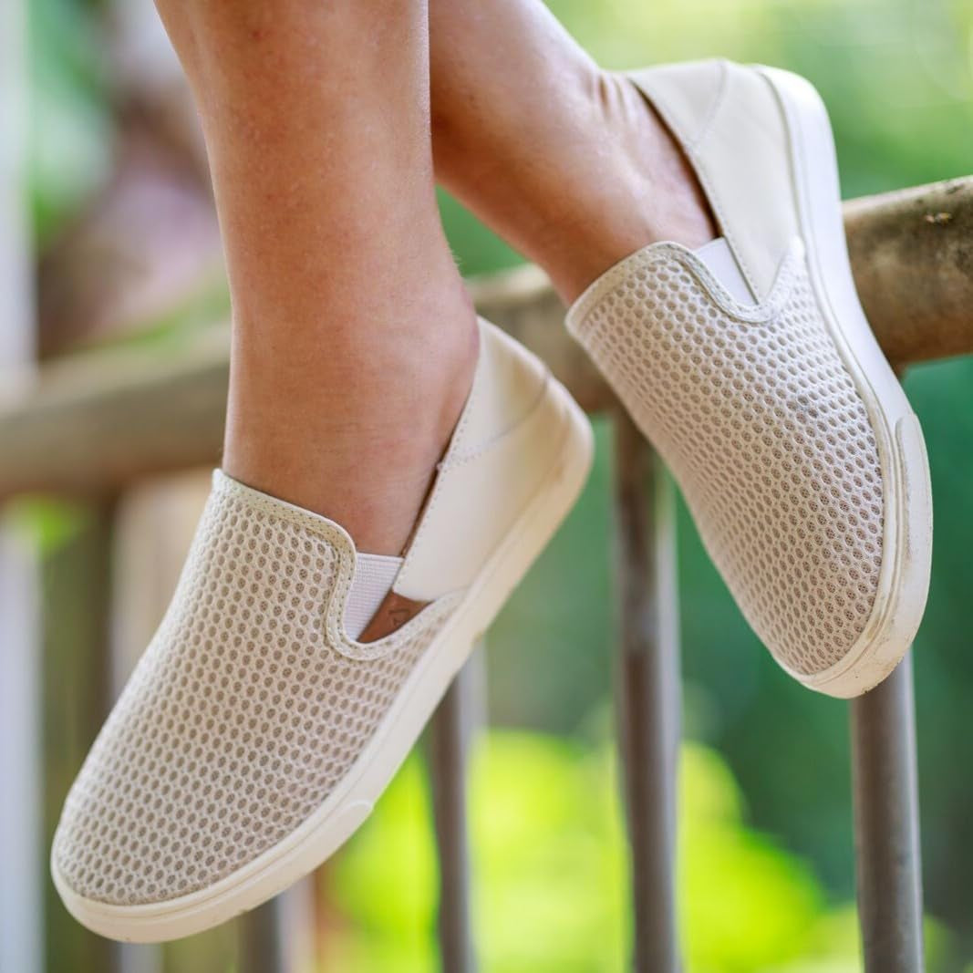 Pehuea Women'S Slip on Sneakers, Casual Everyday Shoes, Drop-In Heel & Breathable Mesh, Lightweight & All-Day Comfor