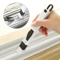 CleanSweep Polished Window Track & Keyboard Brush – Nook & Cranny Dust Shovel for Effortless Cleaning